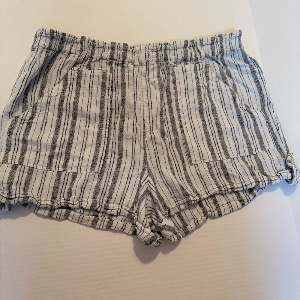 Striped Gray Women's Shorts